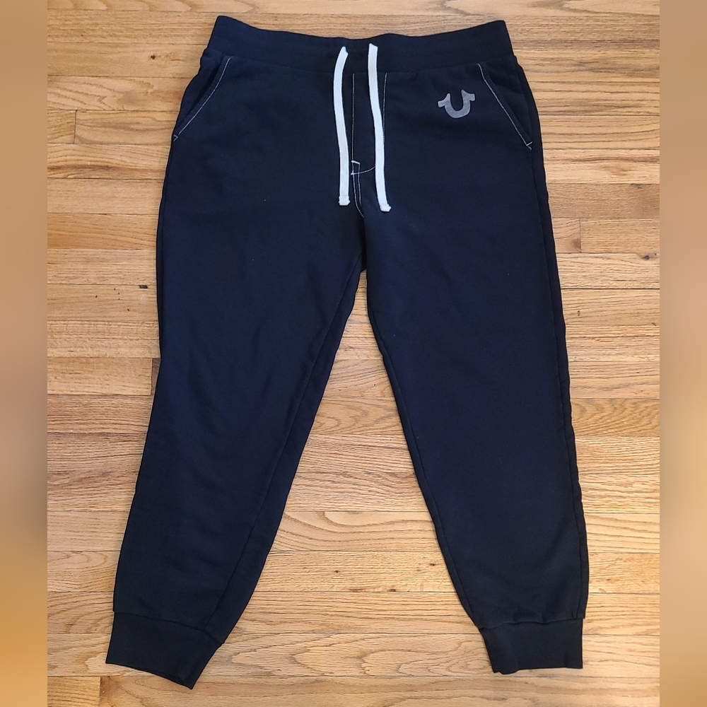 True Religion logo joggers